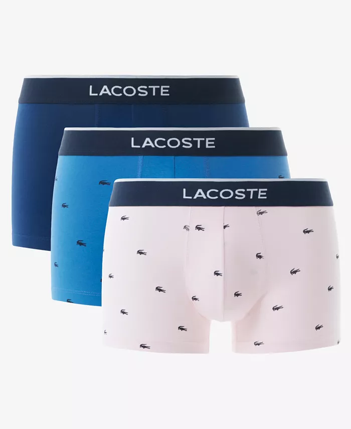 

Комплект из 3 мужских трусов-боксеров Lactose Lifestyle с принтом по всей поверхности Lacoste, мультиколор
