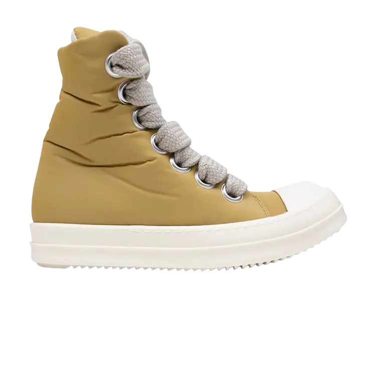 

Кроссовки Rick Owens Wmns Lido DRKSHDW Jumbo Lace Puffer High, цвет Mustard