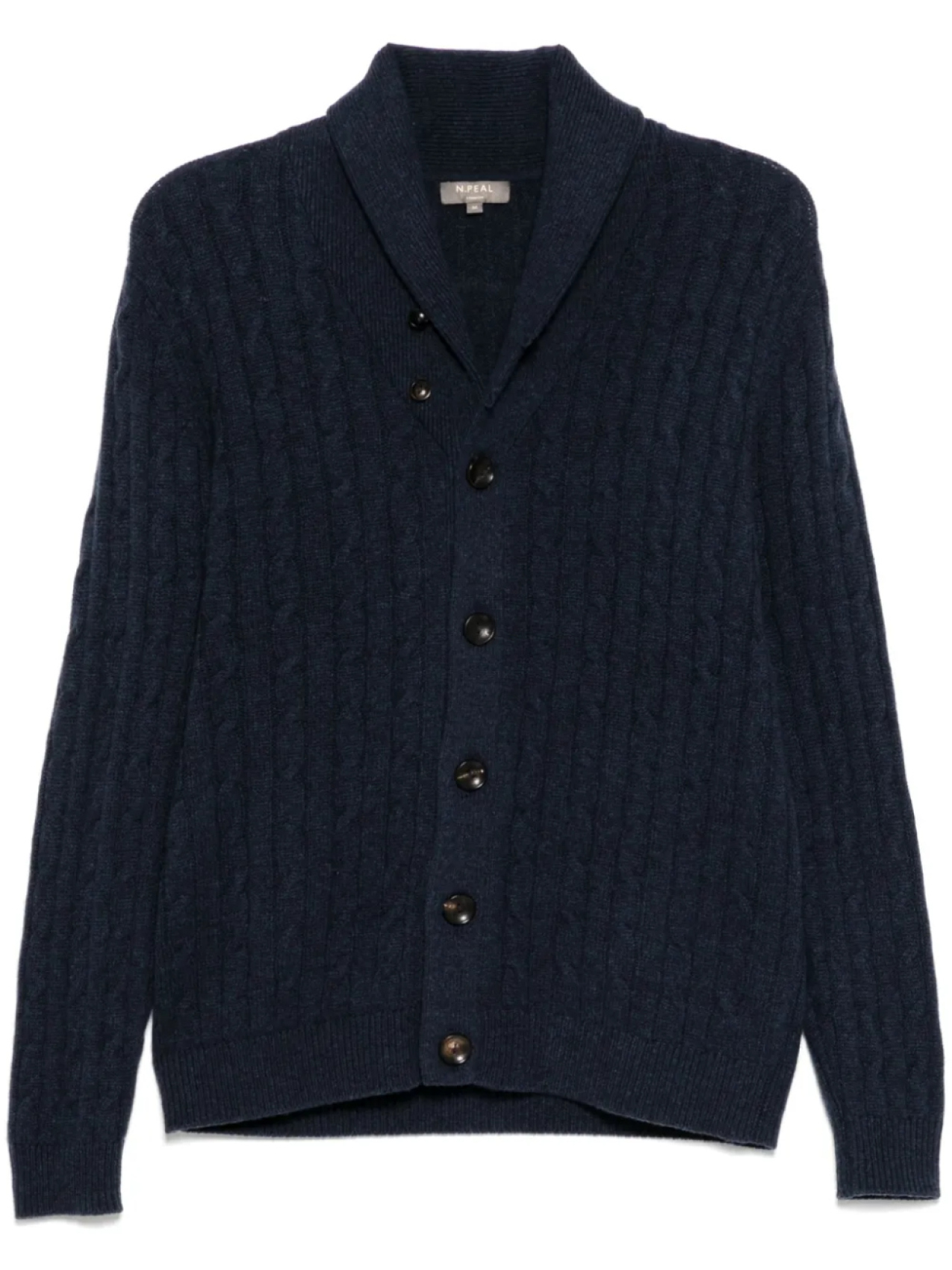 

Кардиган Garrick Shawl Cable N.Peal, синий