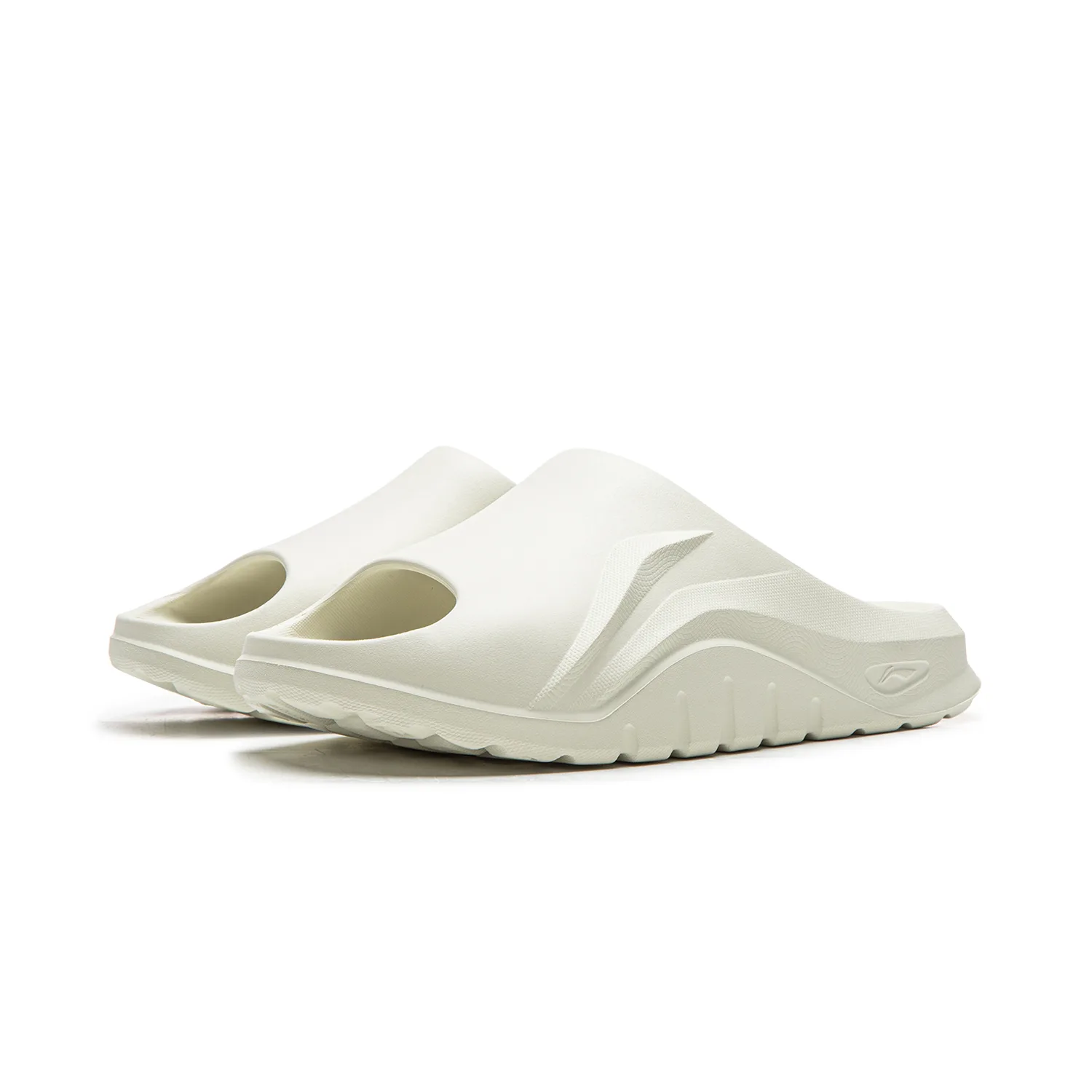 Li-Ning Slide Slippers Unisex Creamy Yellow — фото 4