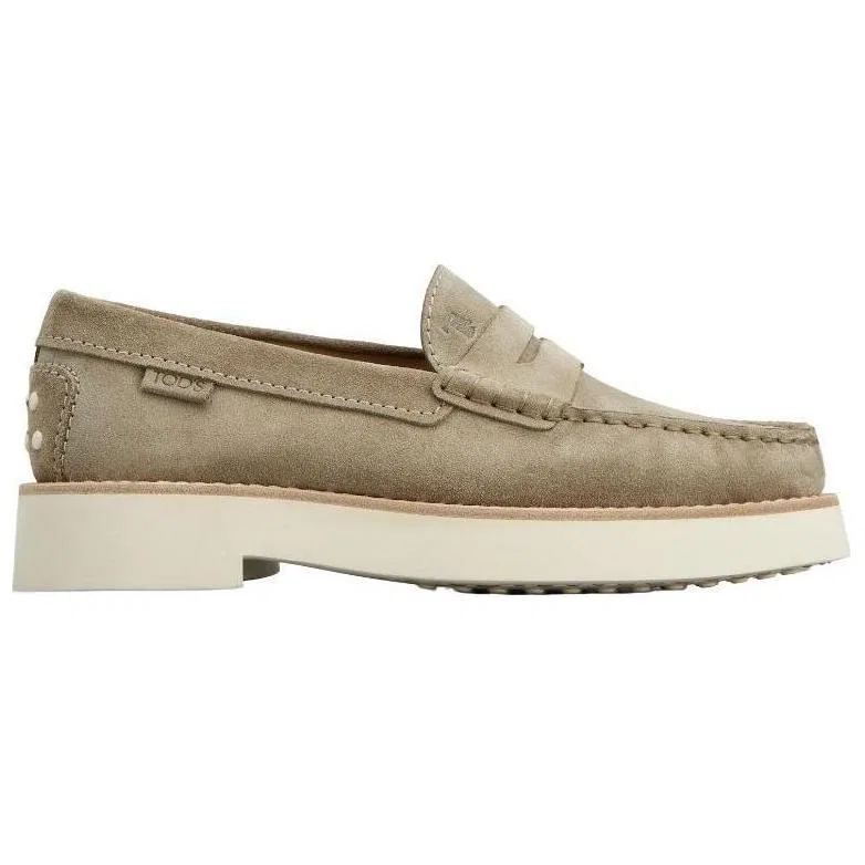 Лоферы на толстой подошве TOD'S белые — фото 3
