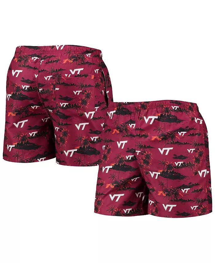 

Мужские плавки-шорты Maroon Virginia Tech Hokies Island Palm FOCO