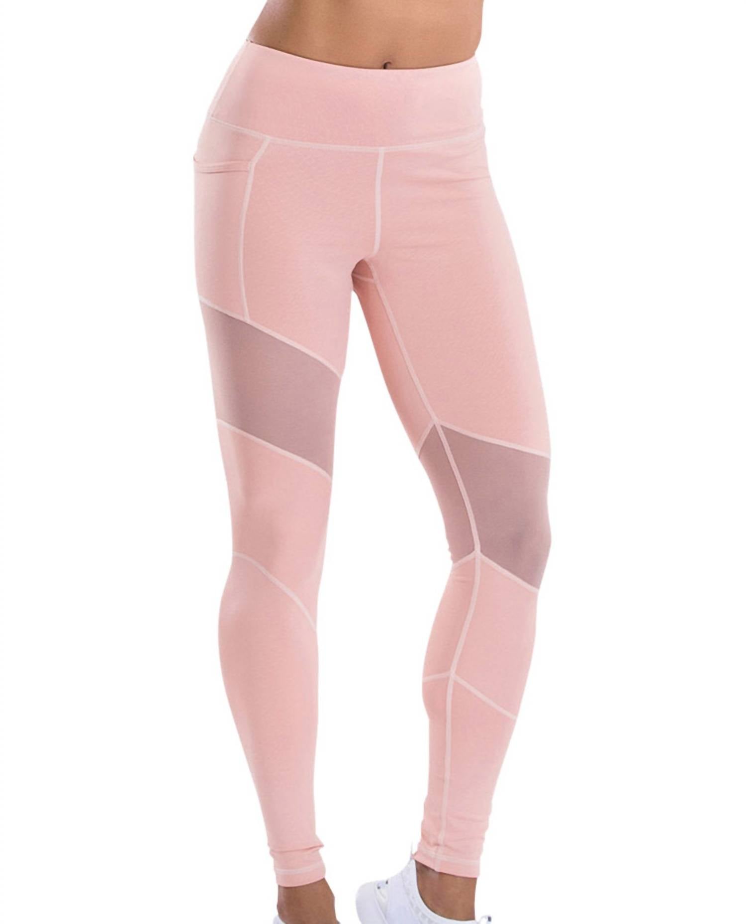 

Леггинсы Prima Mesh Panel Margoux в цвете Blush TLF Apparel, красный