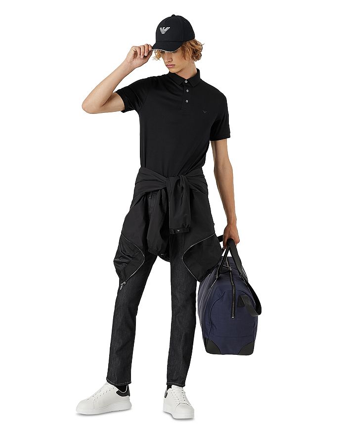 

Джинсы узкого кроя до щиколотки Armani Emporio Armani, синий