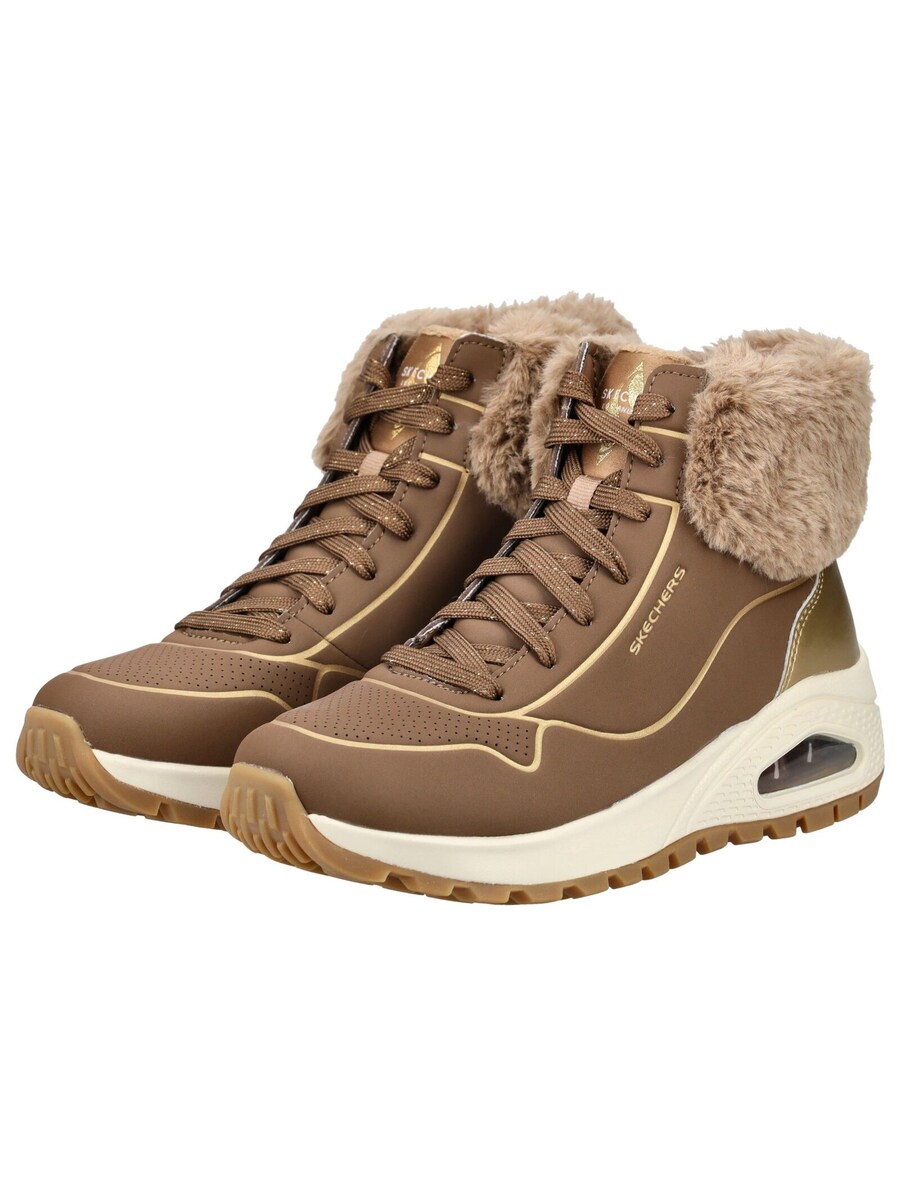 Ботильоны на шнуровке SKECHERS Uno, коричневый — фото 4