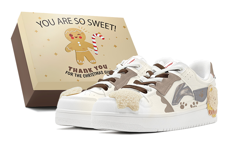 

Кроссовки LINING Tianji Series Skateboarding Shoes Men Low-top Beige, коричневый
