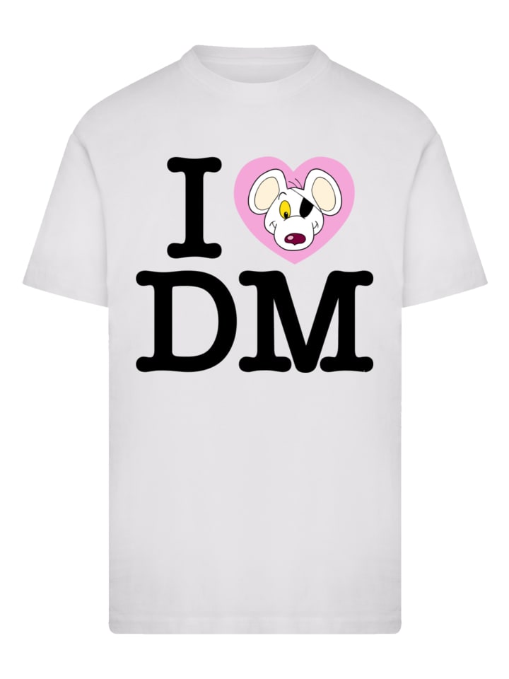 

Футболка Danger Mouse I Love DM белого цвета F4NT4STIC, Белый, Футболка Danger Mouse I Love DM белого цвета F4NT4STIC