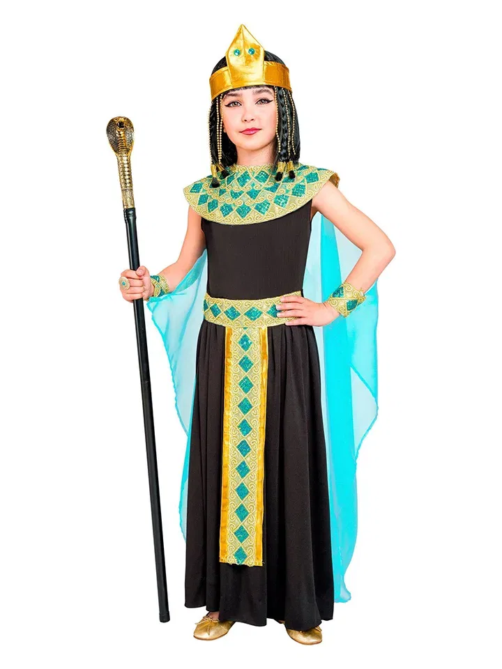 Костюм Cleopatra, Carnival Party, черный/бирюзовый