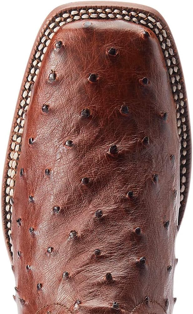 Мужские вестерн-сапоги ARIAT Broncy, Cinnamon Full Quill Ostrich — фото 4