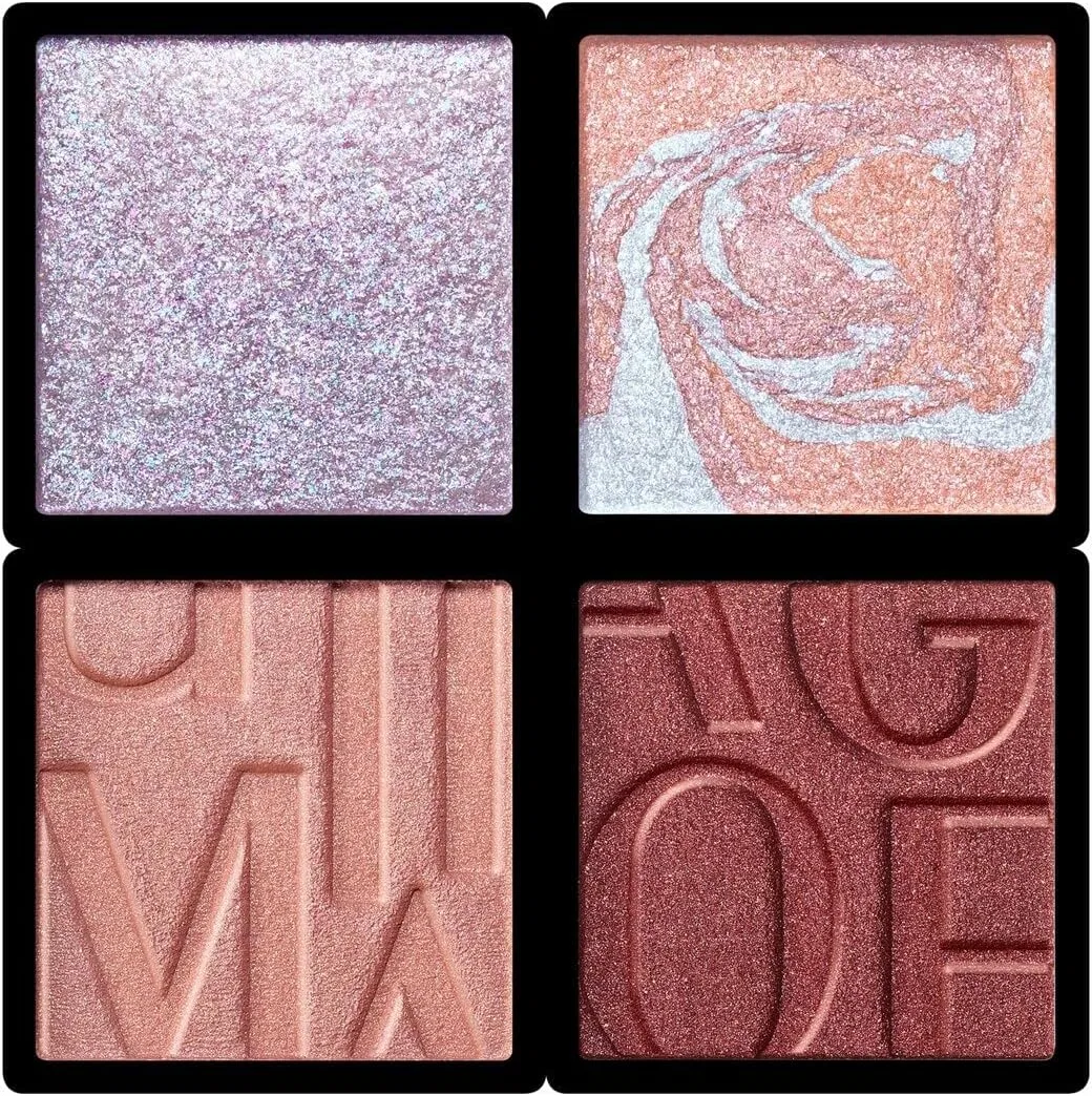 Набор теней для век Makiage Rosy Marble, 4 цвета