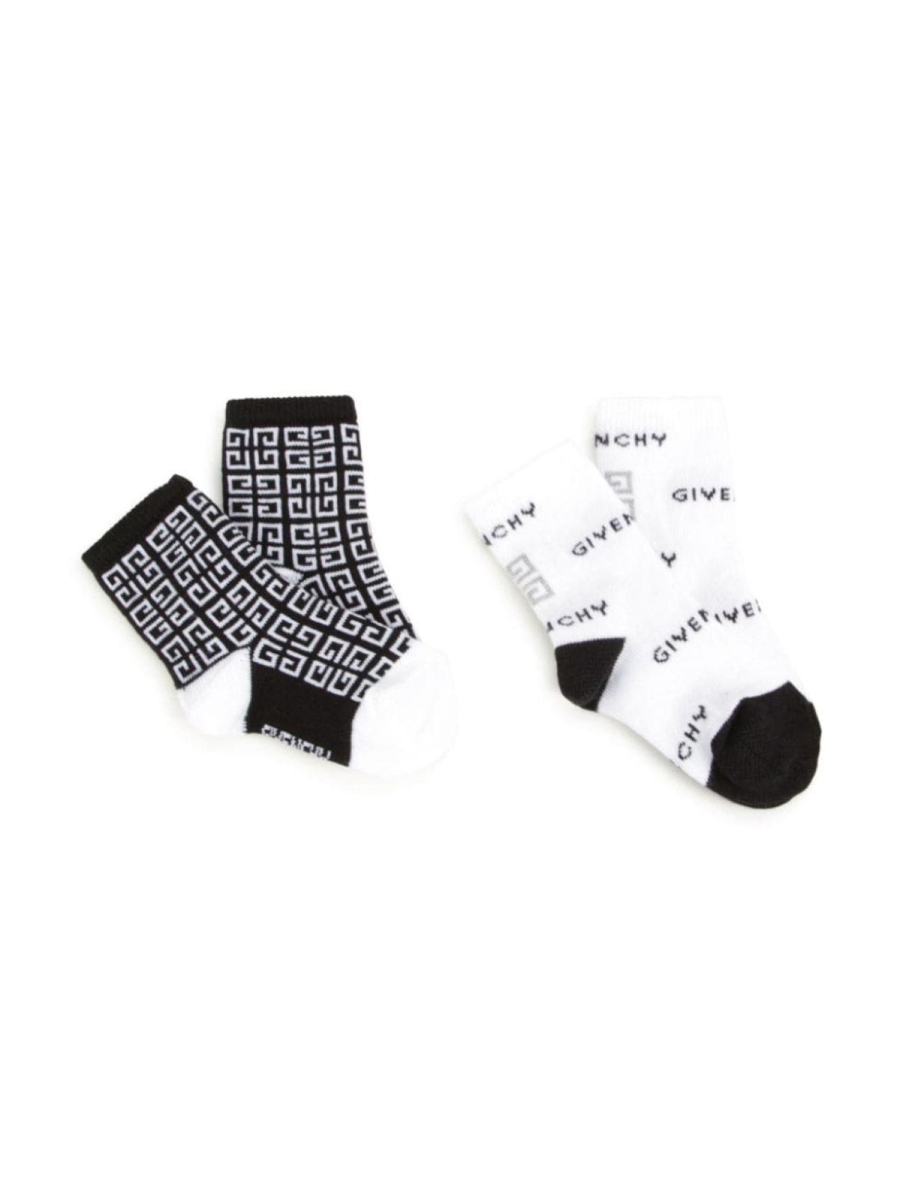 

Носки с жаккардовым принтом Givenchy Kids (упаковка из двух штук), черный