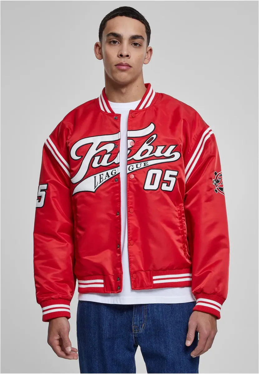 

Всепогодная куртка Fubu " Fubu Men's FM231-016-3 FUBU Varsity Shiny College Jacket" (1 шт.), без капюшона, белый