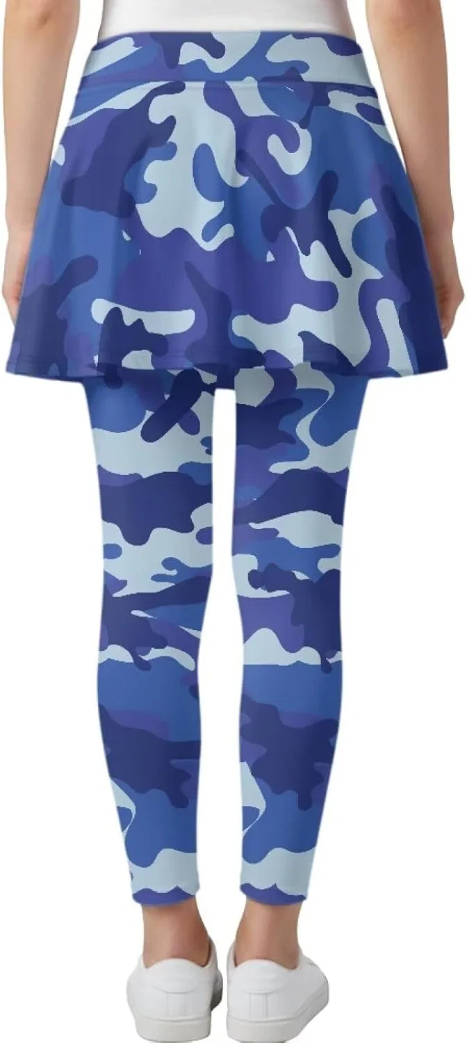 Юбка-легинсы для девочек высокая талия Camouflage, Yatixapu — фото 2