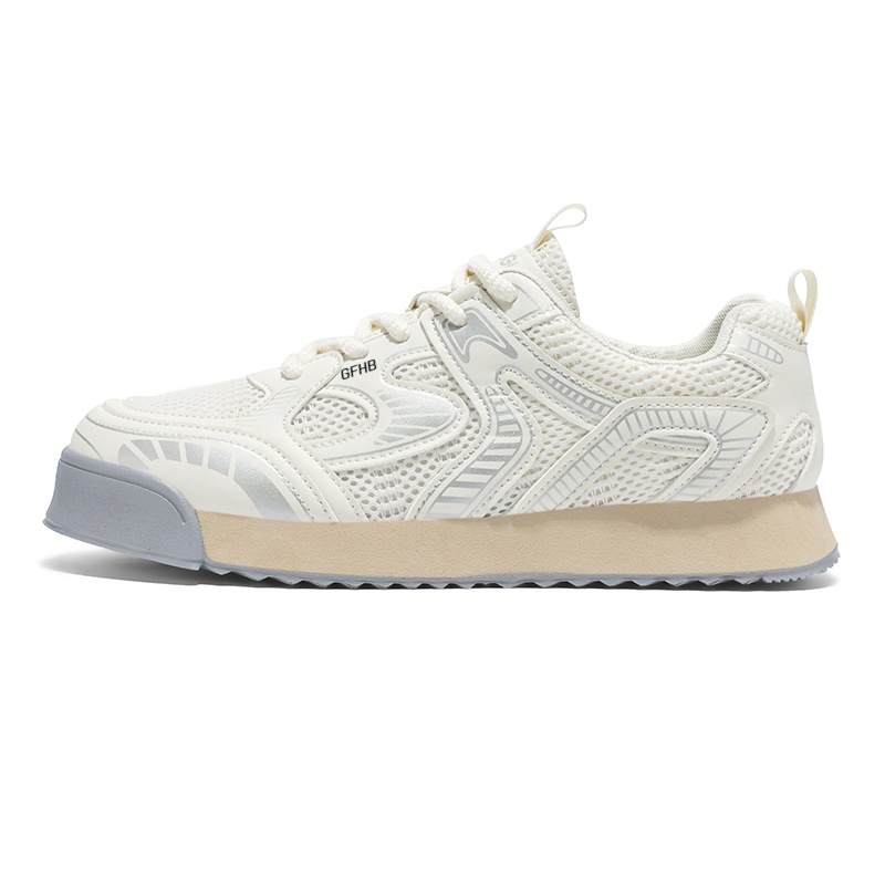 

Износостойкие дышащие низкие кроссовки для детей и подростков Kung Fu partners, бежевый