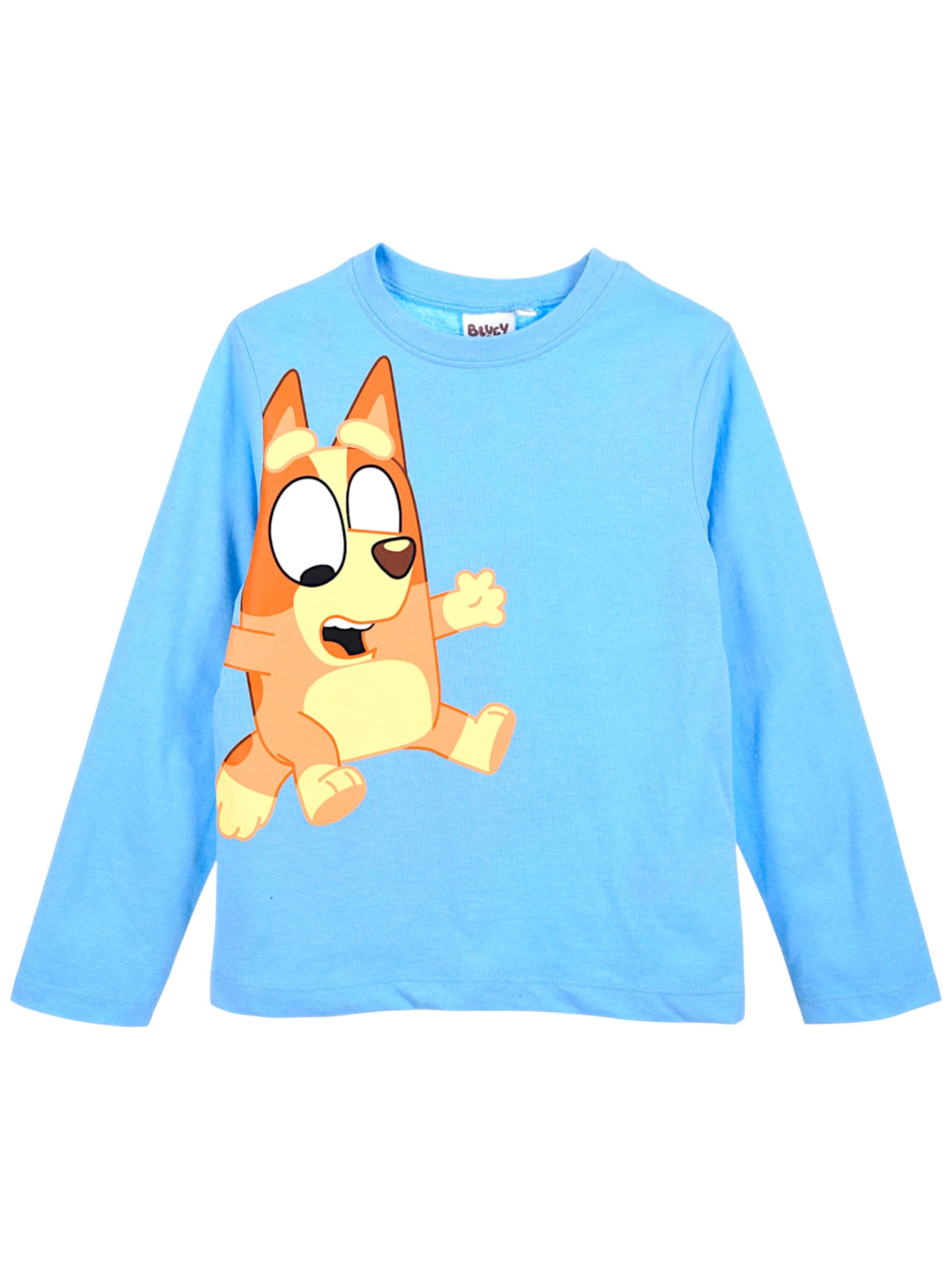

Лонгслив 'Bluey & Bingo' в светло-голубом цвете