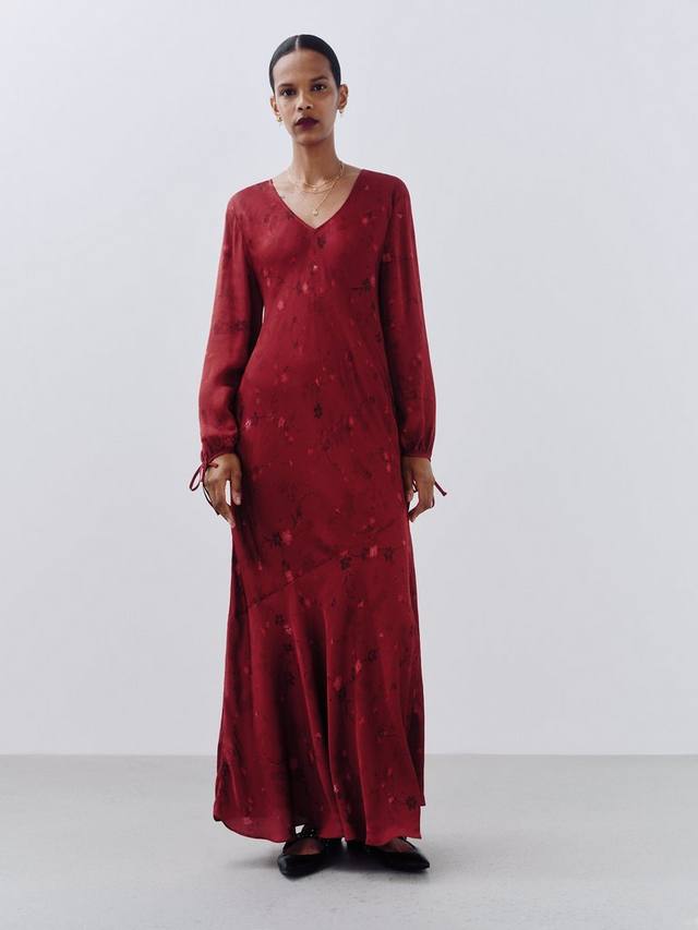 

Платье макси с цветочным рисунком asha AND/OR, красный/разноцветный