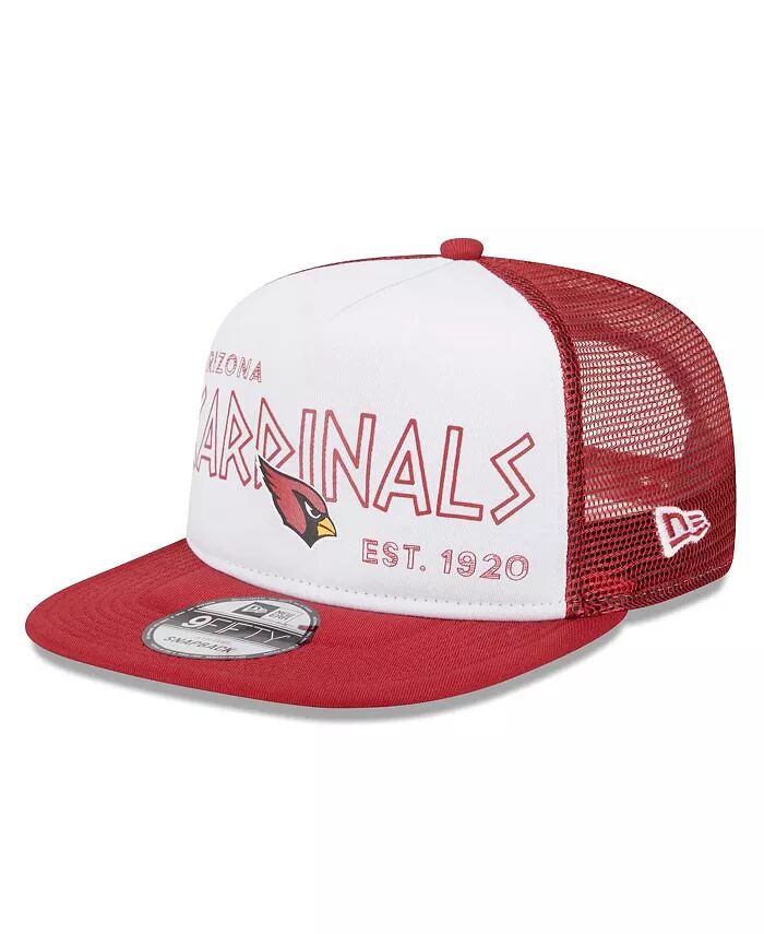 

Мужская белая кепка Cardinal Arizona Cardinals Banger 9FIFTY Trucker Snapback New Era, белый