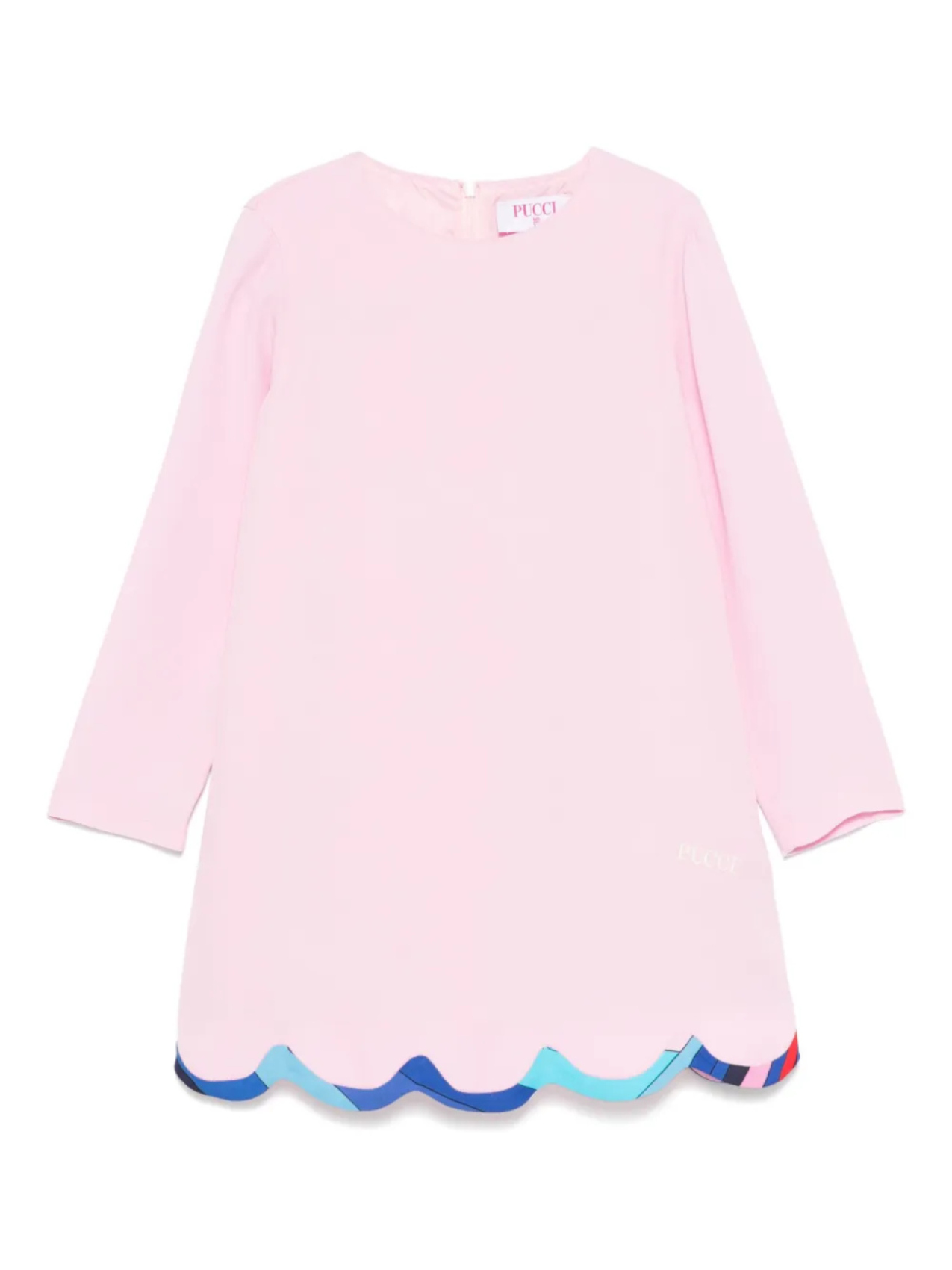 

Платье PUCCI Junior с вышитым логотипом, розовый