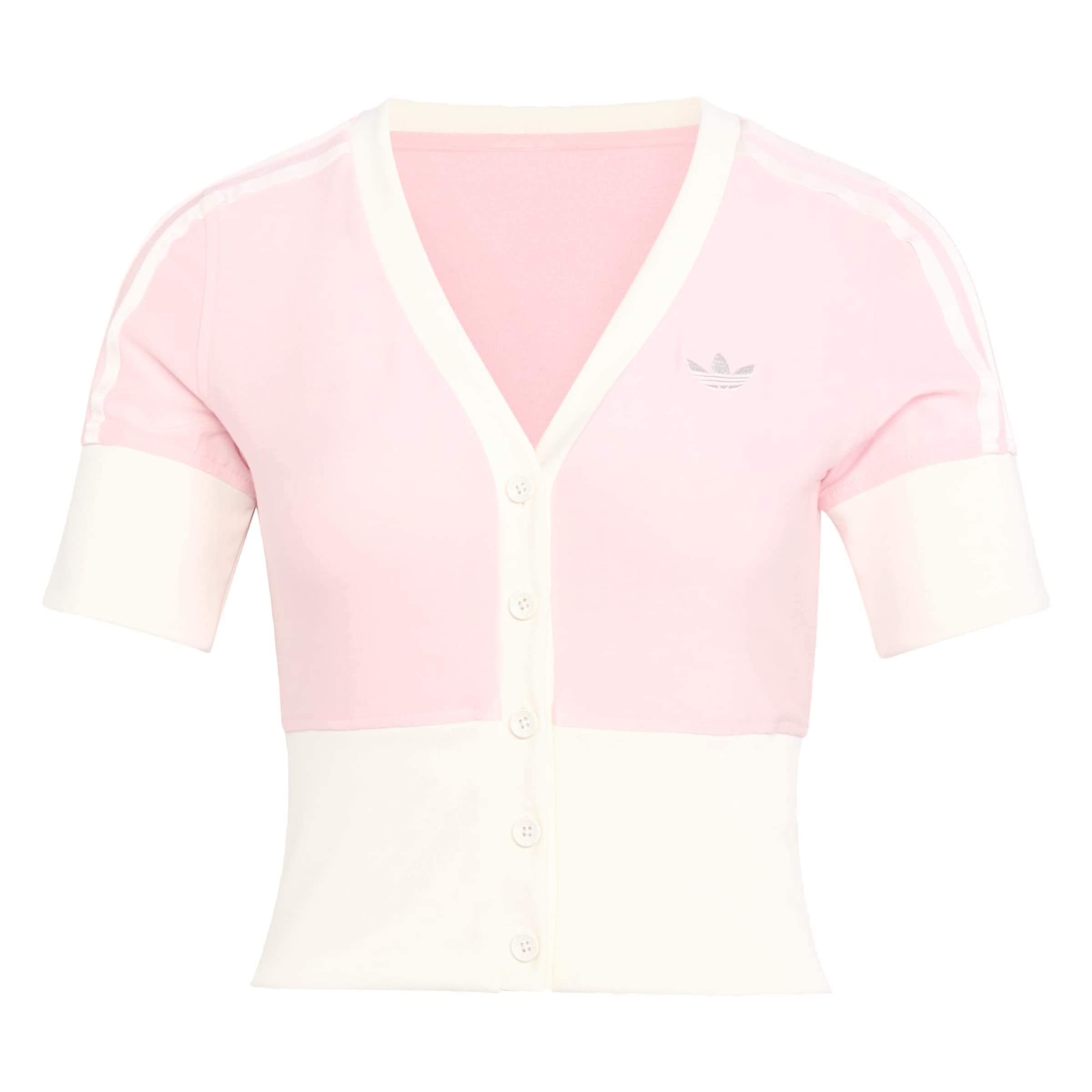 

Adidas Originals Кардиган 'V-NECK SHIRT WITH' в цвете Rose