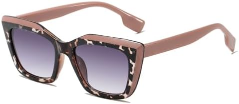 

Квадратные солнцезащитные очки 2026 для женщин и мужчин, винтажные классические солнцезащитные очки с цветовыми блоками и градиентом, защита от УФ-излучения UV400 MTZJH, C2