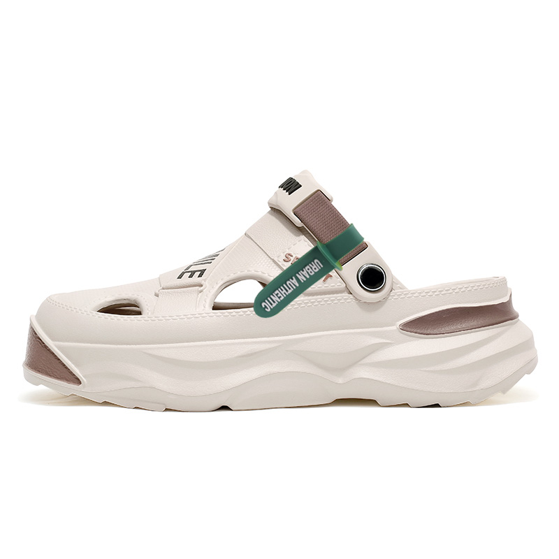 

URBAN AUTHENTIC Клоги мужские бежево-коричневые, цвет Beige Brown