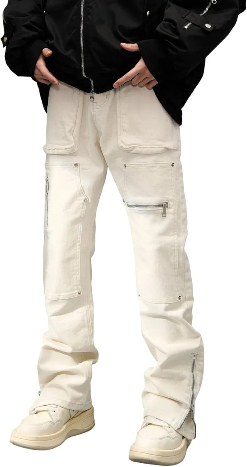 Джинсы карго прямые Slim Fit, Абрикос