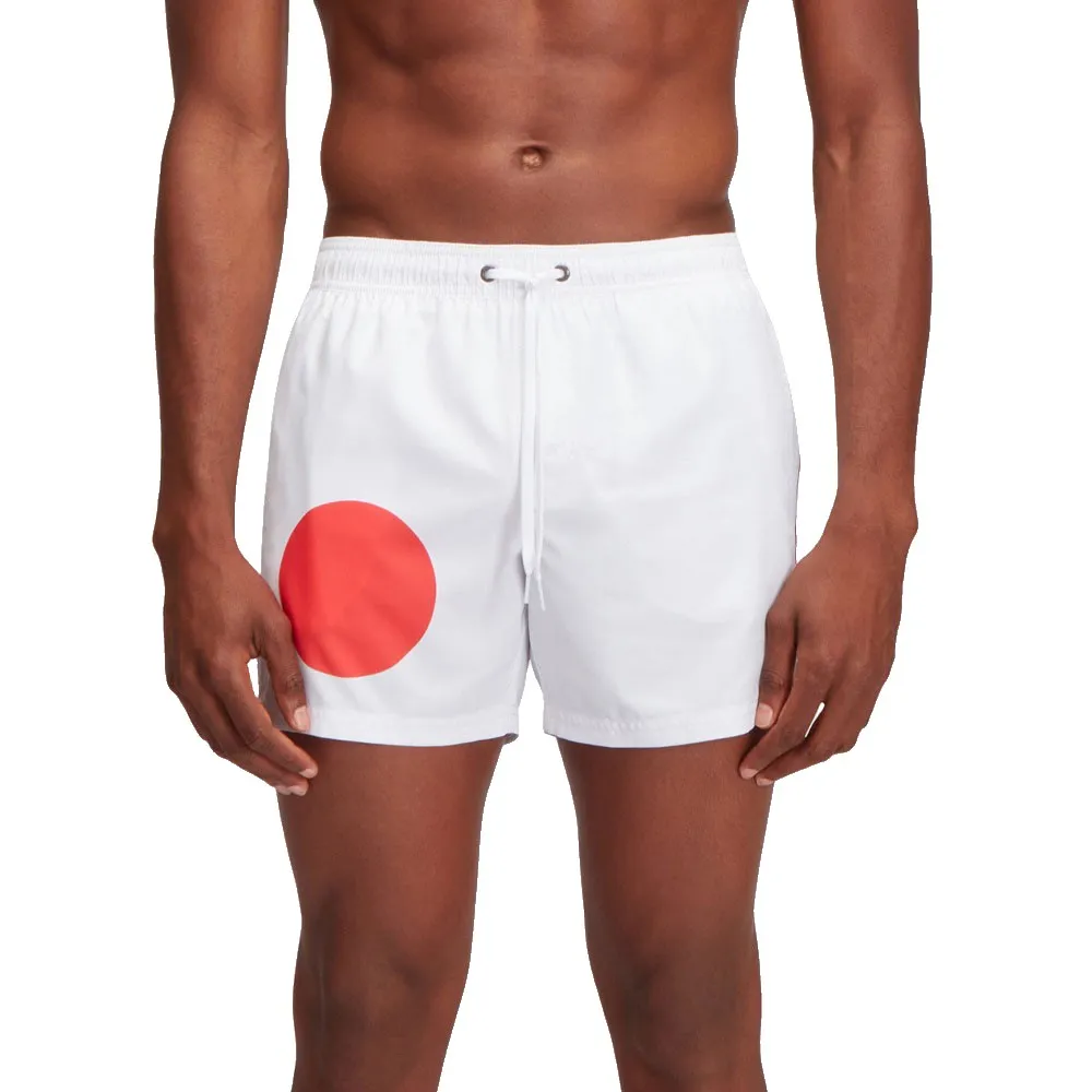 

Шорты для плавания Sundek Elasticated waistband recycled polyester repreve japan flag, белый