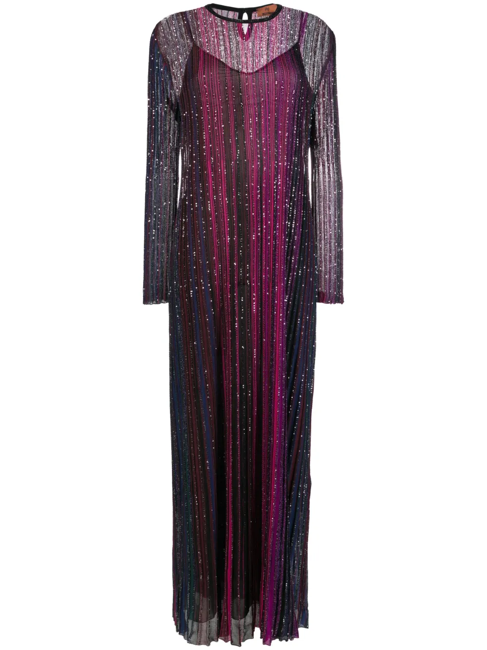 

Платье макси с пайетками Missoni, розовый