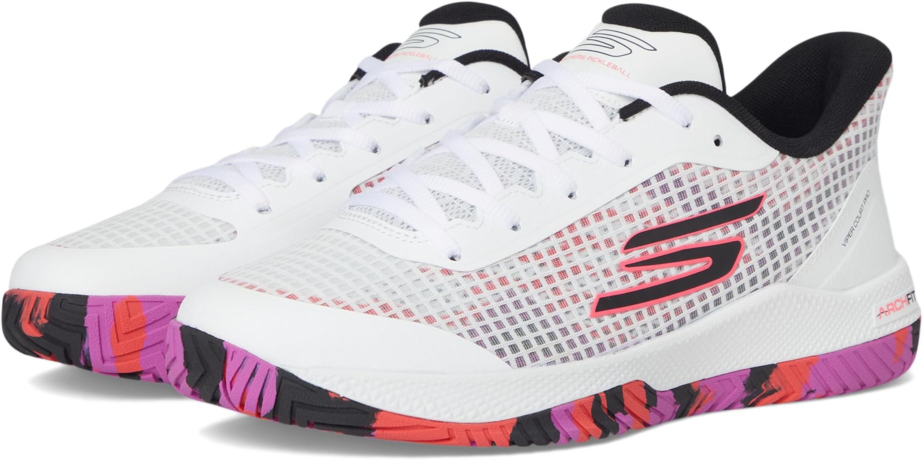 

Кроссовки SKECHERS Pickleball Viper Court Pro Sneaker, White/Pink