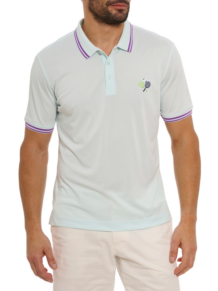 

Поло Match Point Knit Robert Graham, цвет Mint