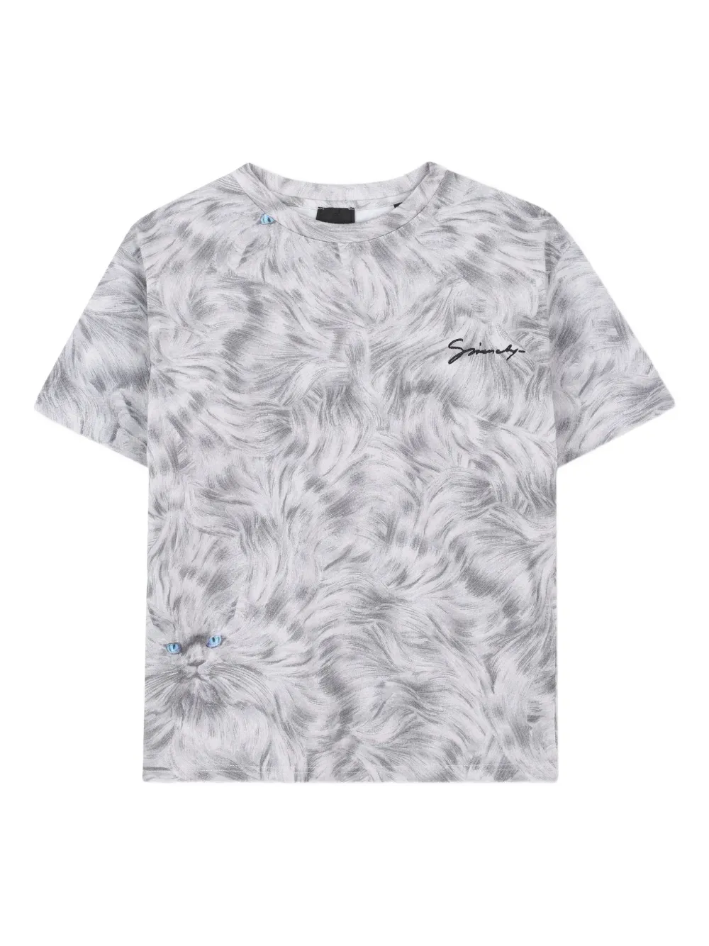 

Футболка с графичным принтом Givenchy Kids, серый