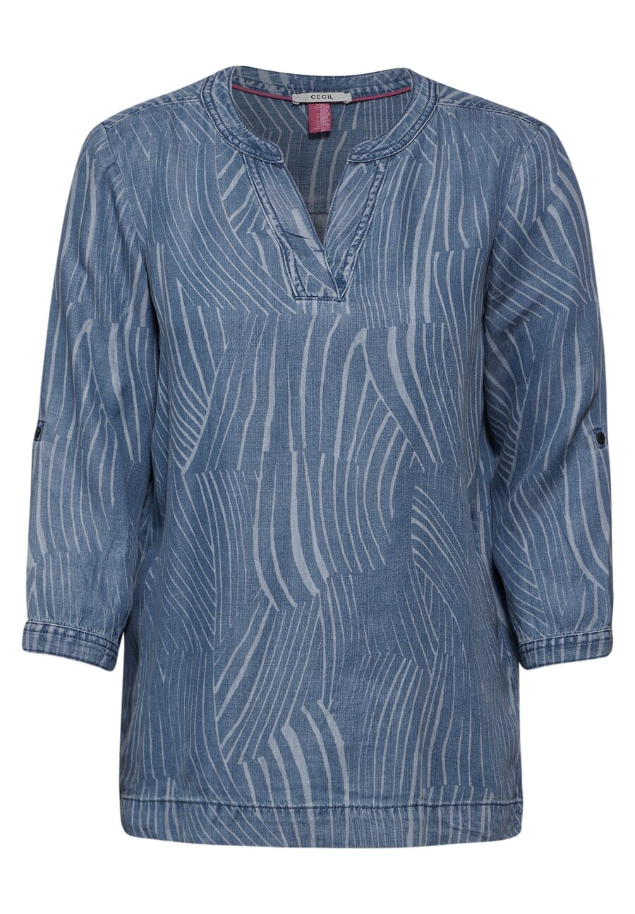 

Блузка с коротким рукавом CECIL Blouse, цвет marine blue/dusty blue