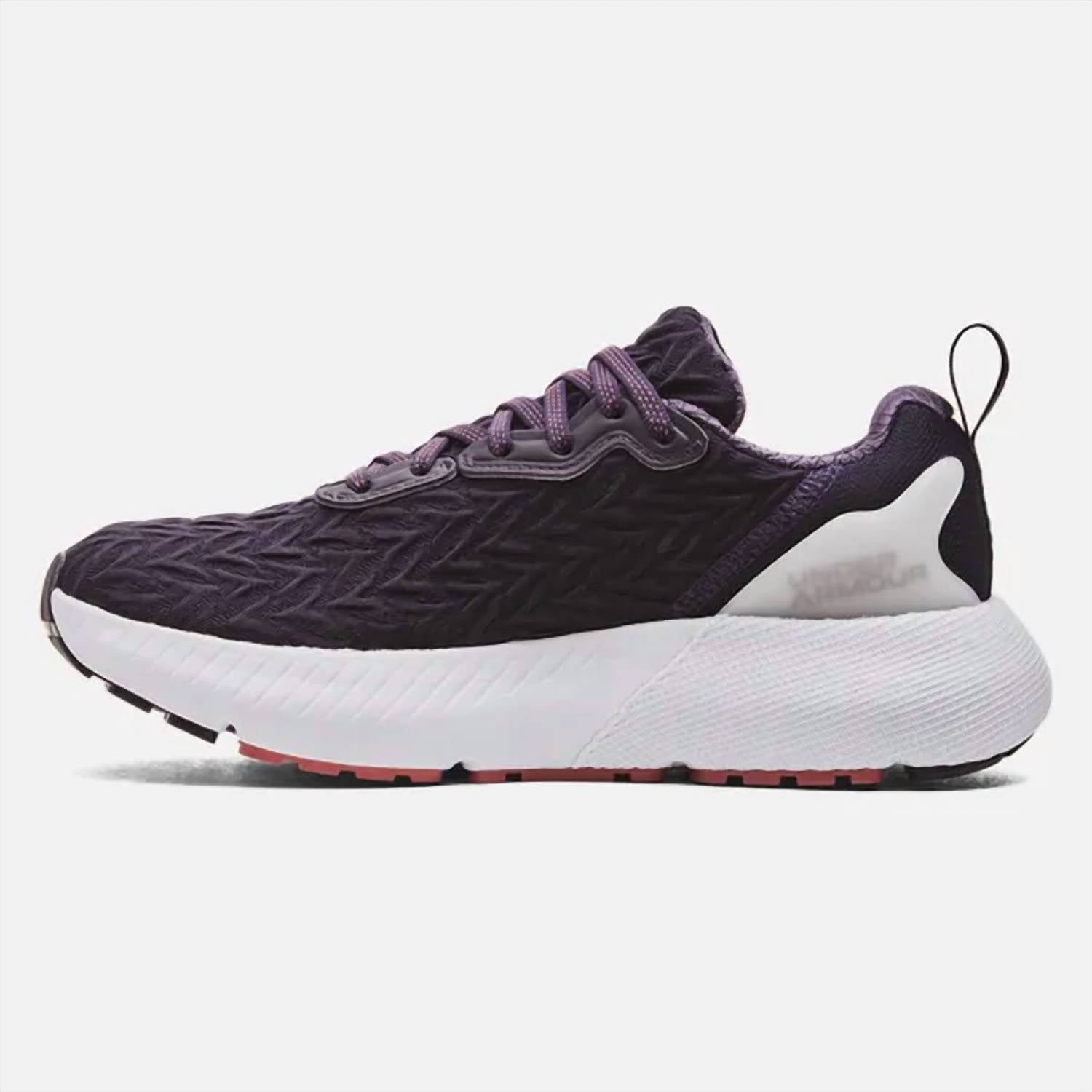 Женские беговые кроссовки UA HOVR Mega 3 Clone в цвете смокинг пурпур/белый Under Armour — фото 2