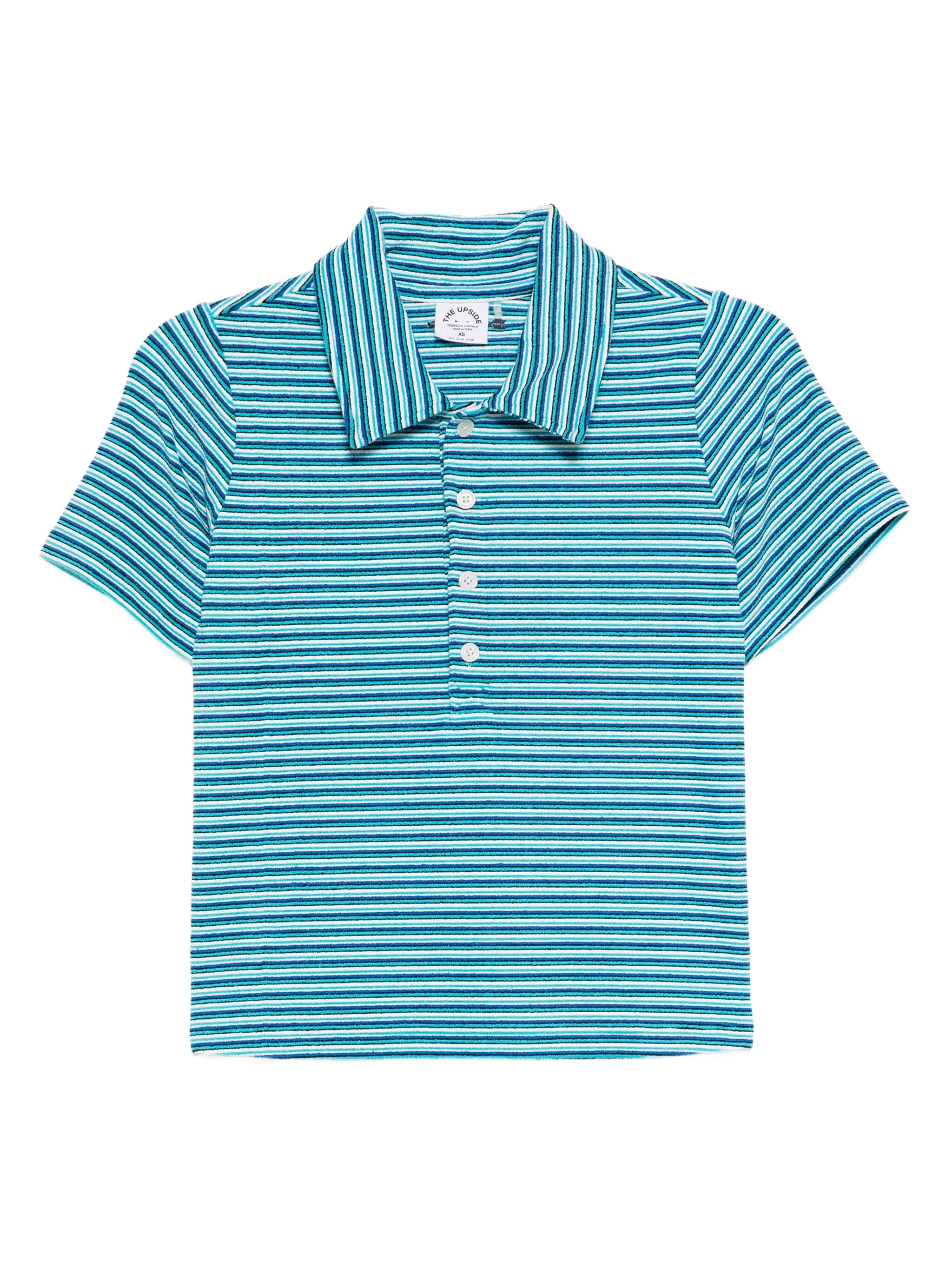 

Рубашка поло с вышитым логотипом The Upside, синий