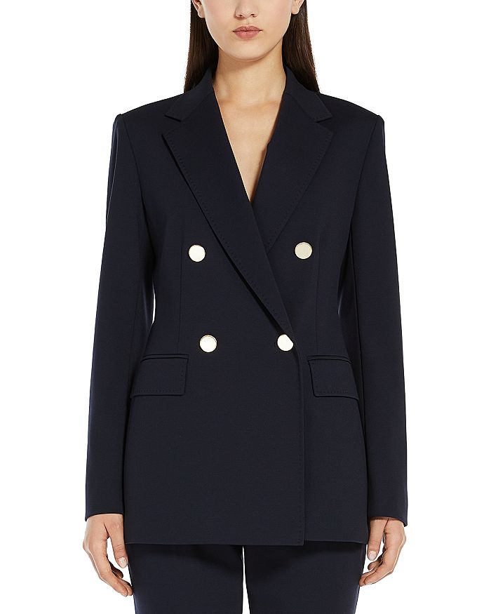 

Двубортный блейзер Lerici Max Mara Studio, синий