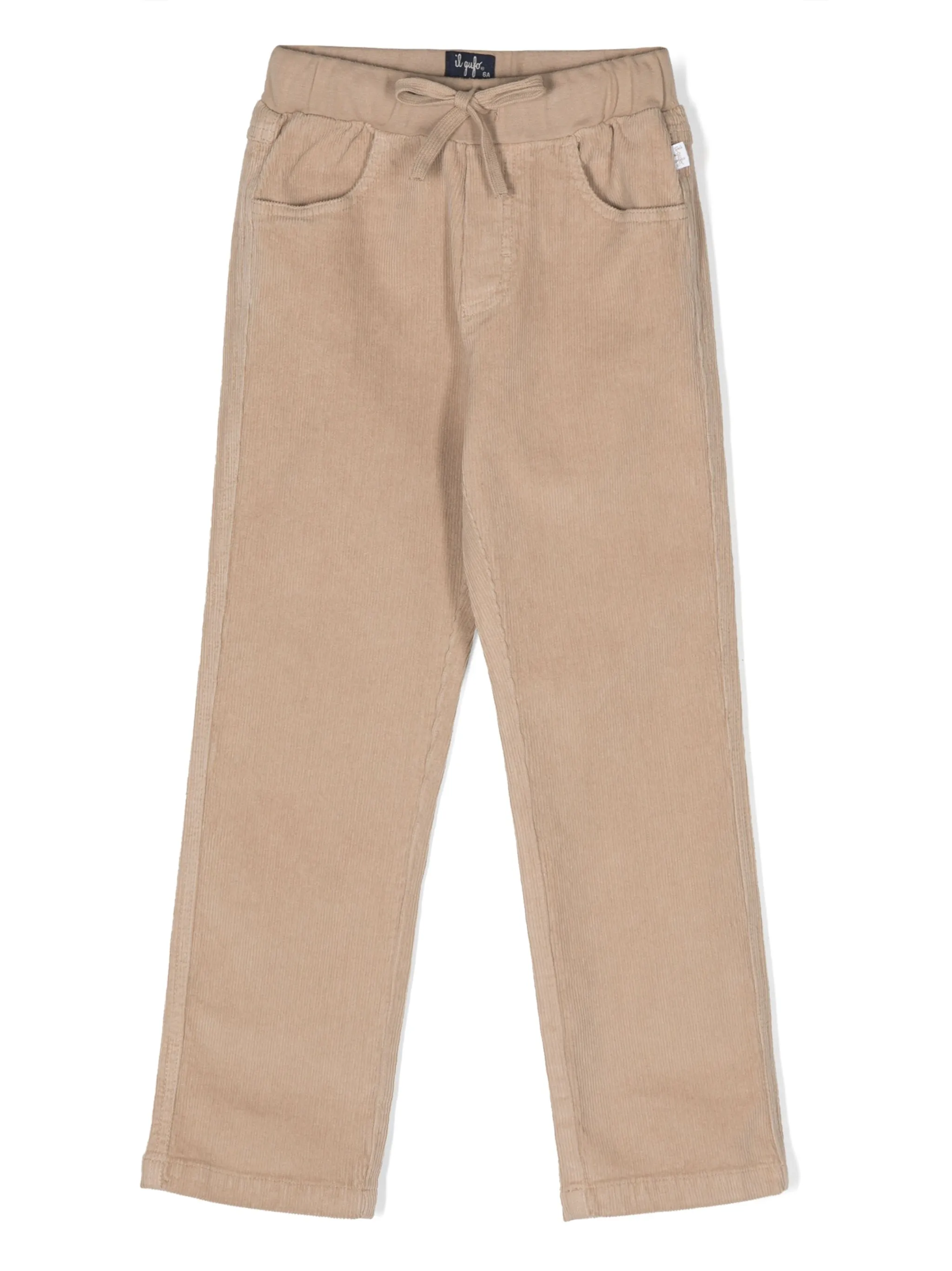 

Вельветовые брюки прямого кроя Il Gufo, бежевый
