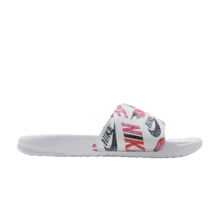 Сандалии Nike Wmns Benassi JDI Print 'Floral', белый