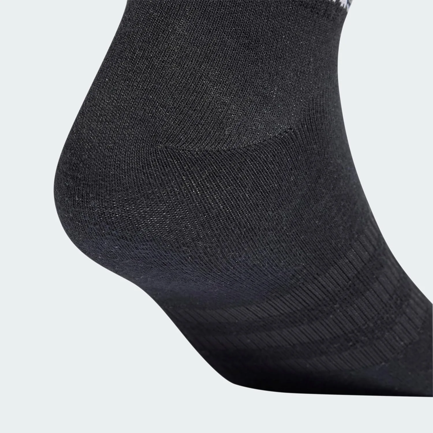 Тонкие и легкие носки Adidas до щиколотки, 3 пары, унисекс, детские носки, белый/черный — фото 2