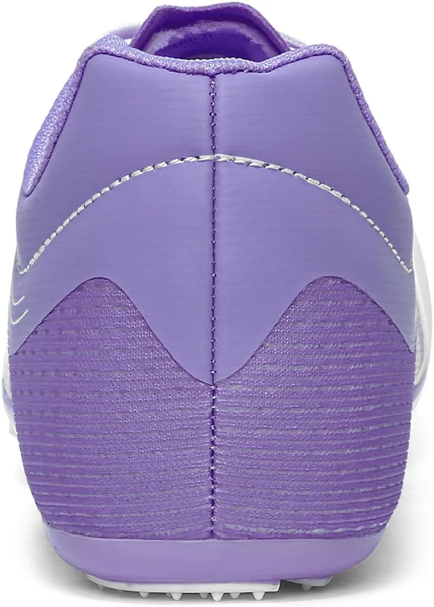 

Беговые и легкоатлетические кроссовки для мужчин, женщин и детей, шиповки, кроссовки для трека и прыжков, профессиональные беговые шиповки для девочек и мальчиков Zakey, фиолетовый