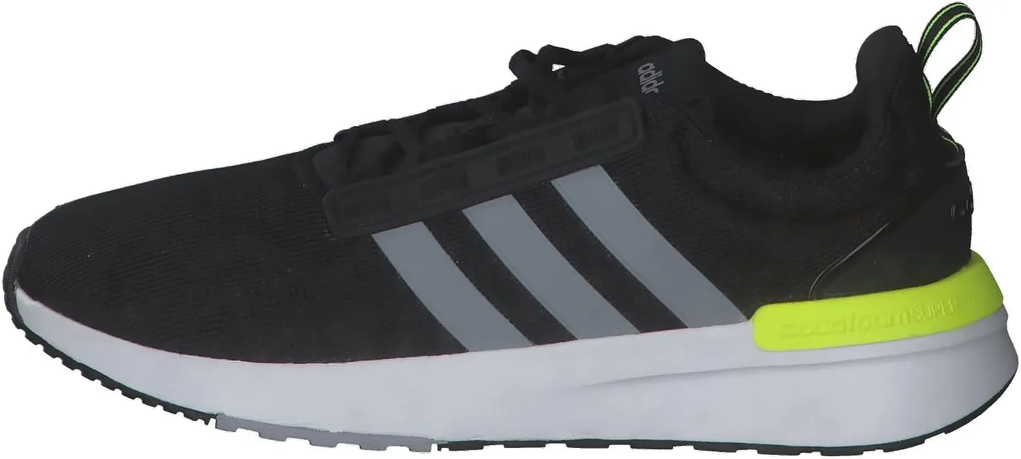 Мужские кроссовки Adidas Racer Tr21, белый/черный/желтый — фото 2