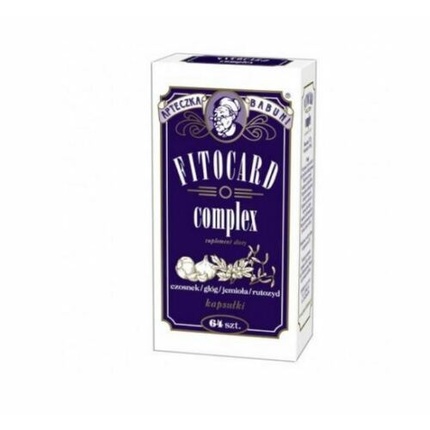 

Комплекс Fitocard 64 капсулы Артериальное Давление Сердце Кровообращение Холестерин, Farmina