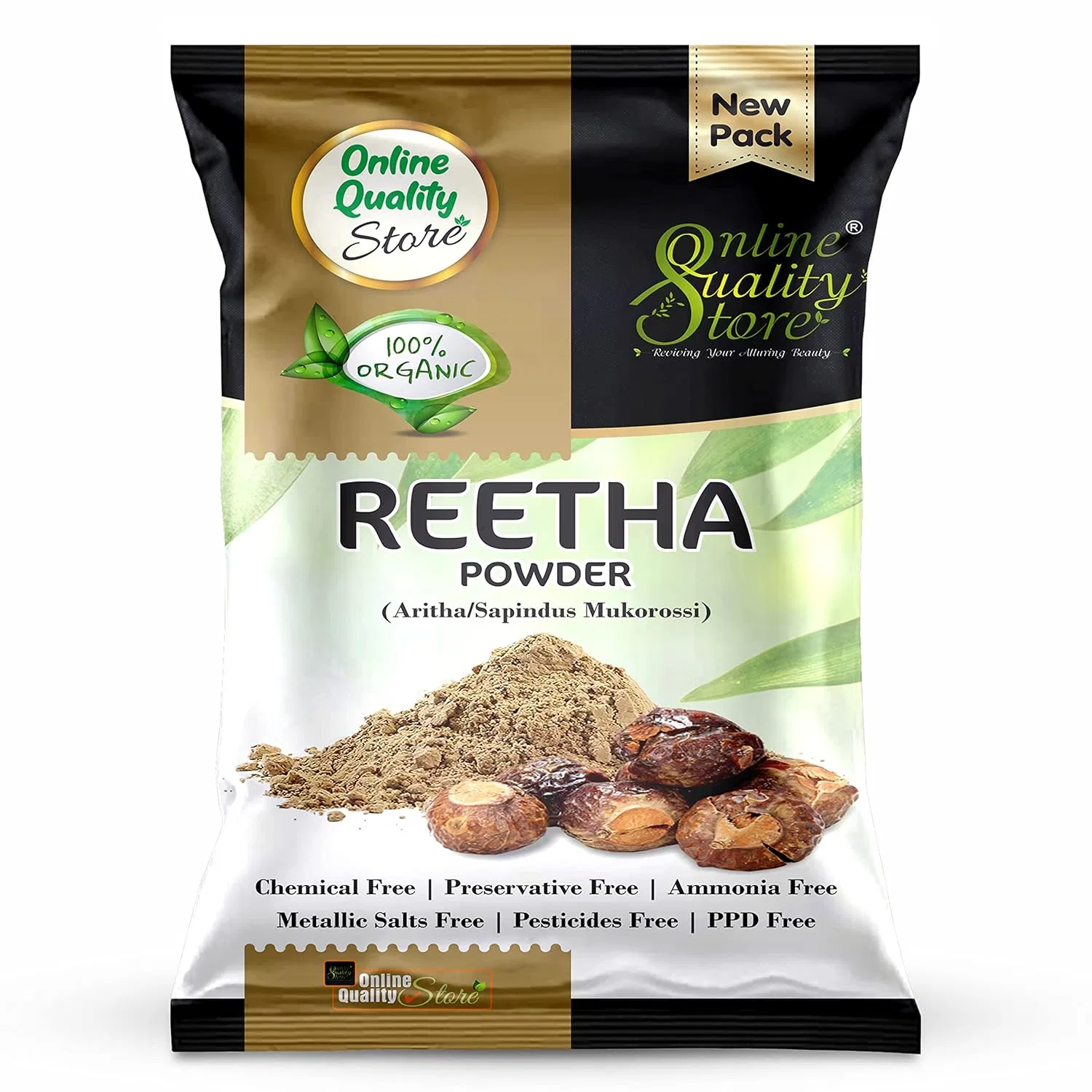 Набор порошков Amla Reetha Shikakai от Online Quality Store ‎Online Quality Store — фото 4