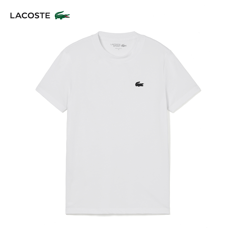 

Футболка классическая женская Lacoste с круглым вырезом, темно-синий