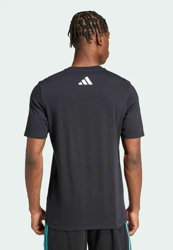 Футболка с принтом mercedes amg petronas formula one team dna для мужчин Adidas Originals, Black White — фото 2