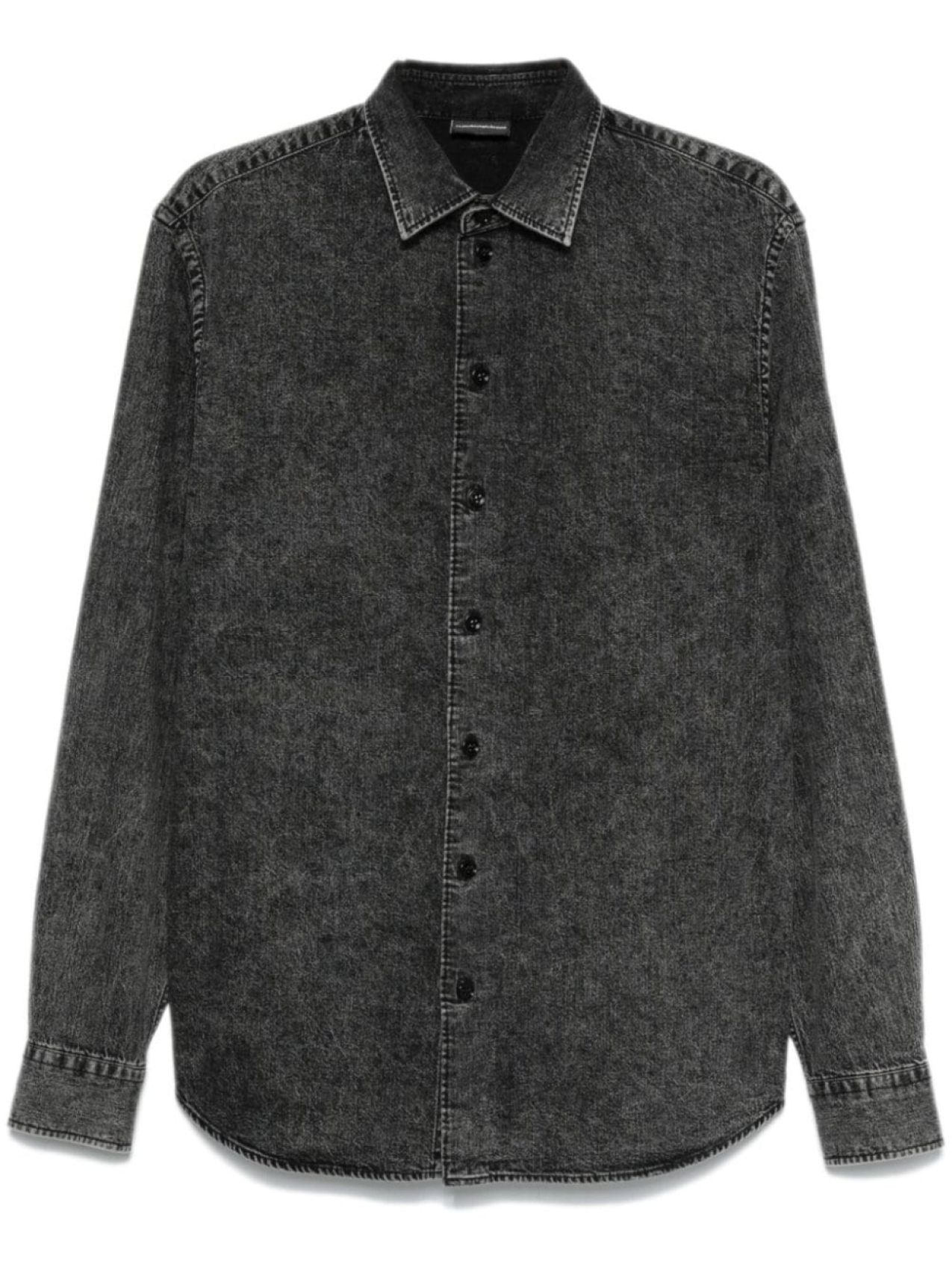 

Джинсовая рубашка Emporio Armani, черный