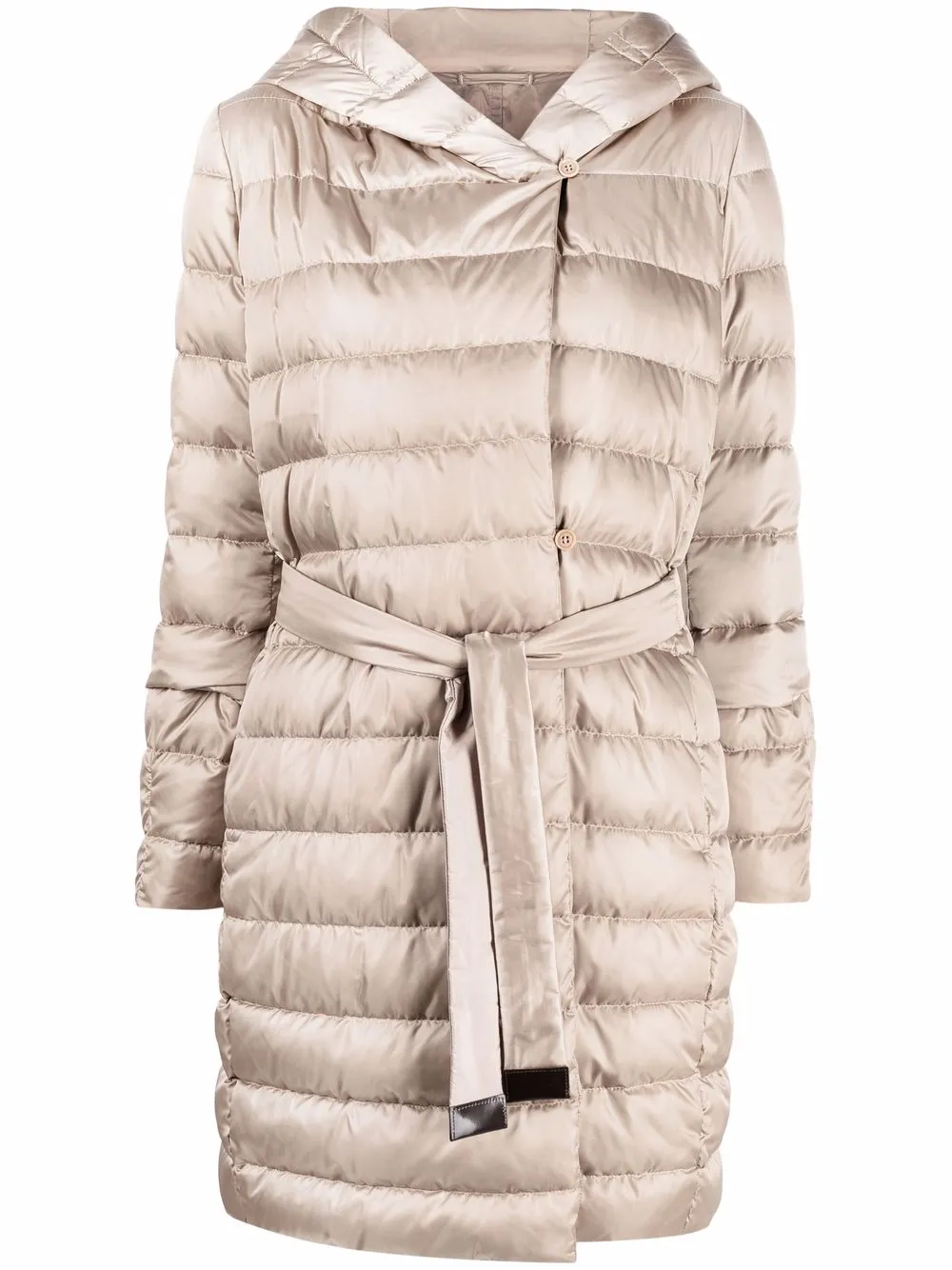 

Пуховик с поясом 'S Max Mara, нейтральный