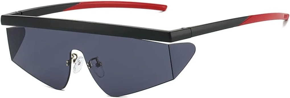 

Модные солнцезащитные очки в полуободковой оправе, большие, для мужчин и женщин, популярные, яркие, для активного отдыха, с защитой от УФ-излучения UV400 HHZZYVY, 217-c1