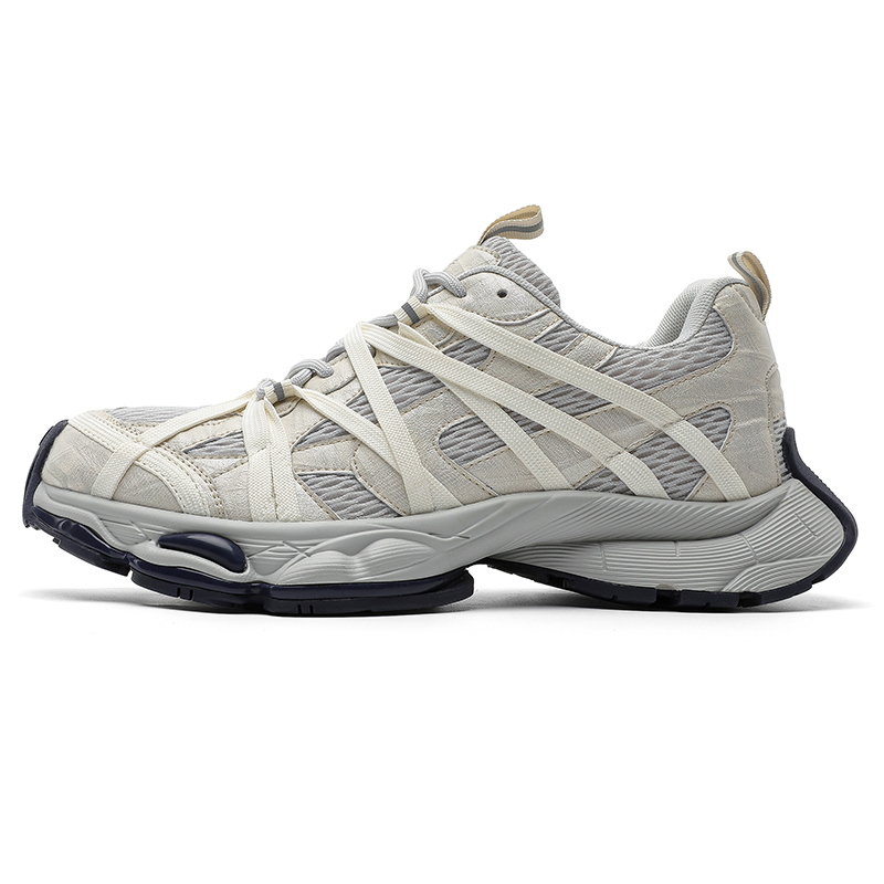 

Низкие массивные кроссовки мужские MUYI, Silver Men'S