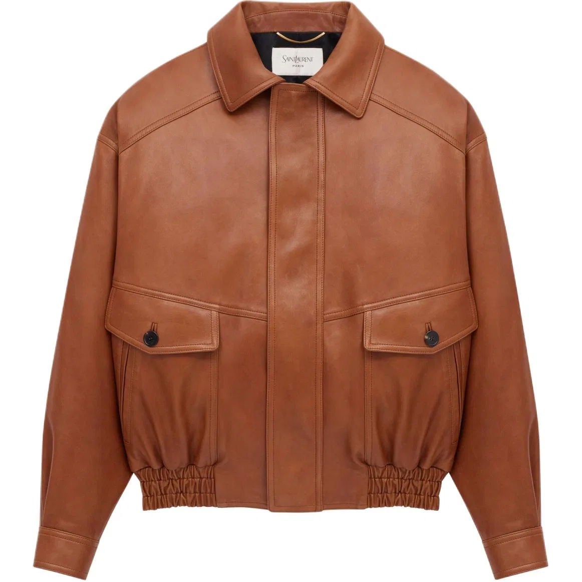 Кожаная куртка Saint Laurent FW25 Brown