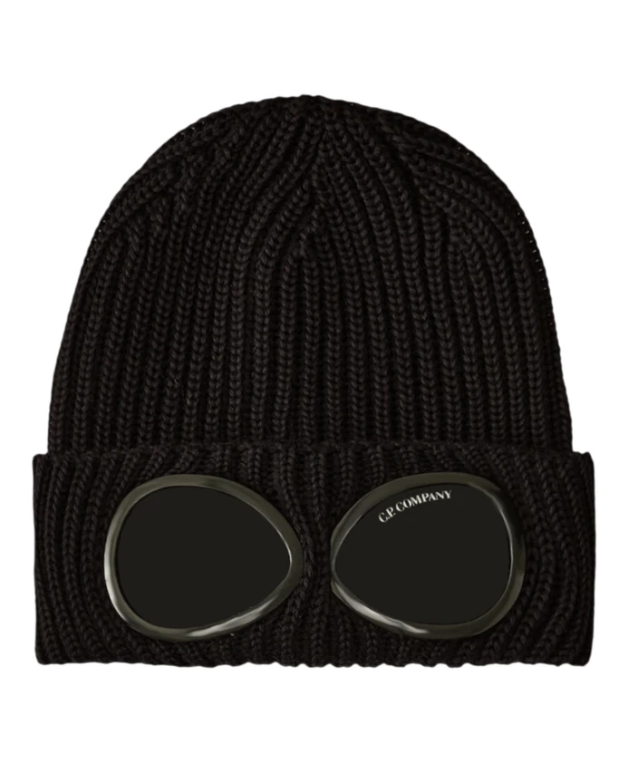 

Шапка-Бини из мериносовой шерсти C.P. Company, черный